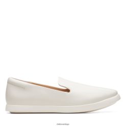 Clarks ace lite lo clarks cuero blanco ZHDD042999 mujer cuero blanco
