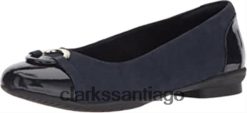 Clarks azul marino nuevo negro nvy charol lthr combi clarks bailarinas neenah vine para mujer ZHDD041091 mujer azul marino nuevo negro nvy charol lthr combi