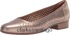 Clarks Bailarinas Clarks Juliet Cedar de mujer de piel metalizada ZHDD042954 mujer