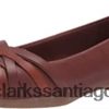 Clarks Bailarinas combi clarks sara clover de piel caoba ny para mujer ZHDD041883 mujer