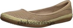 Clarks bailarinas danelly adira mujer piel arena clarks ZHDD04838 mujer cuero arena