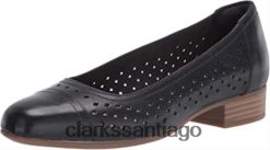 Clarks Bailarinas de mujer Clarks Juliet Cedar de piel azul marino ZHDD041648 mujer