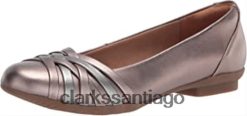 Clarks bailarinas sara clover metalizadas combi sintéticas para mujer clarks ZHDD042444 mujer