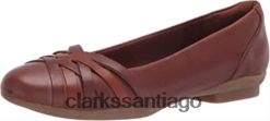Clarks bailarinas sara clover mujer caoba ny piel combi clarks ZHDD041886 mujer