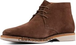 Clarks bota chukka attucs limit de ante seta para hombre clarks ZHDD041132 hombres gamuza seta