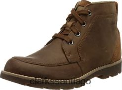 Clarks bota chukka heath lace k para niño clarks de cuero tostado ZHDD04942 niños cuero marrón