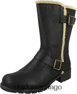 Clarks Bota clarks orinoco art de mujer de piel negra ZHDD04579 mujer cuero negro