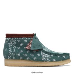 Clarks Bota clarks wallabee verde paisley ZHDD046627 hombres paisley verde