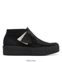 Clarks Bota de copa wallabee de nobuck negro clarks de nobuck negro ZHDD045349 unisexo nubuck negro