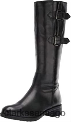 Clarks Botas altas Clarks Tamro Spice para mujer en color negro. ZHDD04362 mujer cuero negro