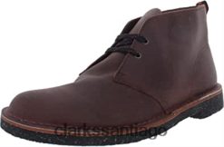 Clarks Botas chukka clarks bushacre 3 de cuero color burdeos para hombre ZHDD0465 hombres cuero burdeos