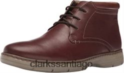 Clarks Botas chukka de caña media Watts de Clarks color marrón para hombre ZHDD042305 hombres marrón