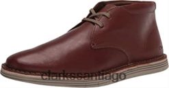 Clarks Botas chukka Forge Stride de Clarks de cuero color canela oscuro para hombre ZHDD041488 hombres cuero bronceado oscuro
