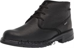 Clarks Botas chukka impermeables morris lace de cuero caído negro de Clarks para hombre ZHDD04817 hombres