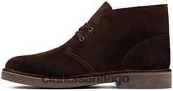 Clarks botas clarks desert boot 2 de ante marrón oscuro ZHDD0419 unisexo