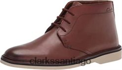 Clarks Botas clarks malwood mid chukka de cuero color canela oscuro para hombre ZHDD041538 hombres