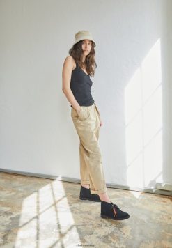 Clarks botas clarks negras desert casual con cordones ZHDD046921 unisexo negro