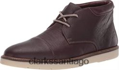 Clarks botas clásicas grandtop para hombre clarks cuero caído marrón oscuro ZHDD042479 hombres cuero caído marrón oscuro