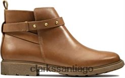 Clarks botas de cuero astrol soar juveniles tan clarks ZHDD042845 unisexo