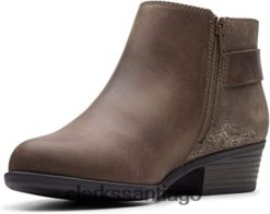 Clarks botín addiy kara mujer oliva clarks ZHDD042831 mujer