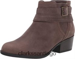 Clarks Botín clarks adreena show de mujer de piel color topo oscuro ZHDD042874 mujer cuero color topo oscuro