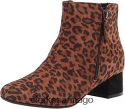 Clarks Botín clarks marilyn beth de ante de leopardo tostado oscuro para mujer ZHDD041728 mujer ante de leopardo tostado oscuro