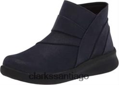 Clarks Botín clarks mujer sillian 20 rise azul marino sintético ZHDD04394 mujer azul marino sintético