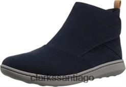 Clarks botín step move up mujer clarks azul marino sintético ZHDD041973 mujer azul marino sintético