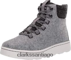 Clarks Botines clarks step explorarhi de fieltro gris para mujer ZHDD042522 mujer fieltro gris