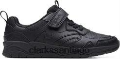 Clarks c lowder sprint niño zapatos de cuero negro clarks ZHDD04684 niños