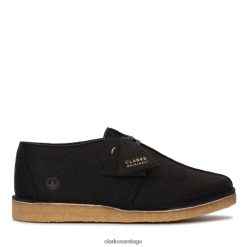 Clarks caminata por el desierto fieltro negro clarks fieltro negro ZHDD045559 hombres fieltro negro