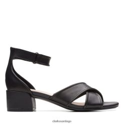 Clarks caroleigh rise clarks cuero negro ZHDD043239 mujer cuero negro