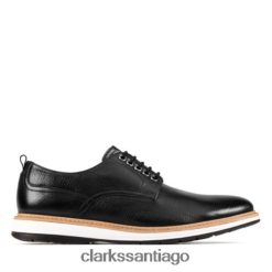 Clarks chantry walk clarks cuero negro ZHDD044453 hombres cuero negro