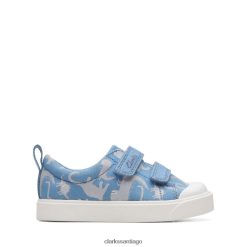 Clarks ciudad brillante niño azul multi clarks blue multi ZHDD046853 unisexo azul múltiple