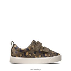 Clarks ciudad brillante niño camuflaje oliva clarks olive camo ZHDD046877 niños camuflaje oliva