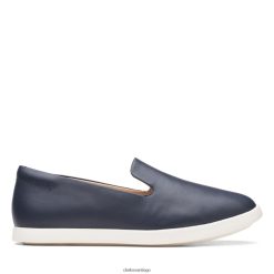 Clarks clarks ace lite de cuero azul marino ZHDD043129 mujer cuero azul marino