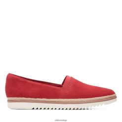 Clarks clarks ante rojo serena paige ZHDD043216 mujer gamuza roja