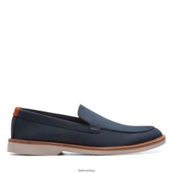 Clarks clarks atticus lt edge de nubuck azul marino ZHDD043700 hombres nubuck azul marino