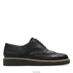 Clarks clarks baille brogue cuero negro ZHDD043370 mujer cuero negro