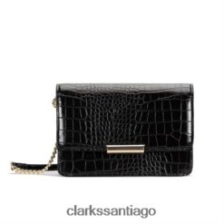 Clarks clarks black croc treen wil low ZHDD044305 unisexo cocodrilo negro