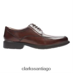 Clarks clarks boone de cuero tostado ZHDD044515 hombres cuero marrón