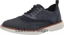 Clarks clarks brantoxford de hombre de nubuck azul marino ZHDD041604 hombres nubuck azul marino