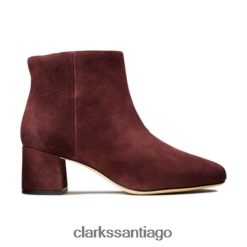 Clarks clarks burdeos pura flora ZHDD044236 unisexo borgoña