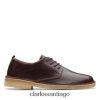 Clarks clarks castaño cuero desierto londres ZHDD044001 mujer cuero castaño