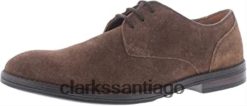 Clarks clarks citistride encaje ante marrón ZHDD04157 unisexo gamuza marrón