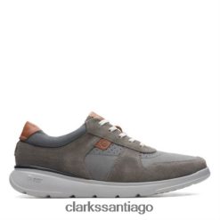 Clarks clarks combi gaskill vibe gris oscuro ZHDD044454 hombres combinado gris oscuro