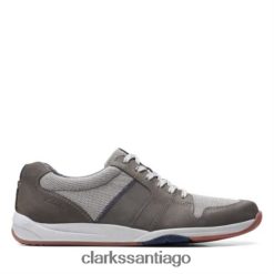 Clarks clarks combi langton encaje gris ZHDD044425 hombres combinado gris