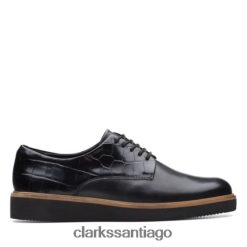 Clarks clarks combi negros glickly derby ZHDD043867 mujer combinado negro