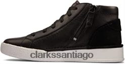 Clarks clarks craft cup hola de cuero negro ZHDD04248 unisexo cuero negro