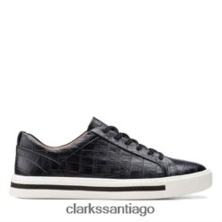 Clarks clarks croc un maui encaje negro ZHDD043929 mujer cocodrilo negro
